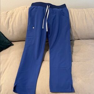 Figs Blue cargo scrub pants